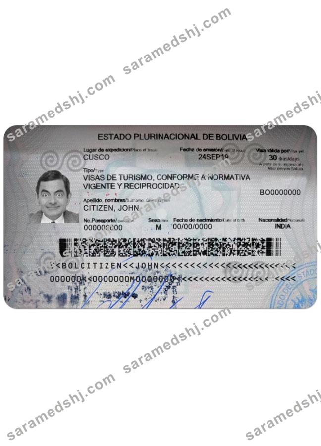 BOLIVIA visa